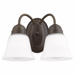 Quorum Traditional 2-Light 8" Wall Sconce in Oiled Bronze