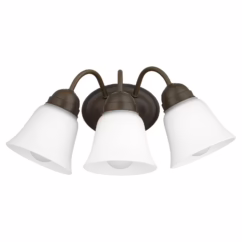 Quorum Traditional 3-Light 8" Wall Sconce in Oiled Bronze