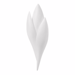 Rose 1-Light Wall Sconce in Gesso White