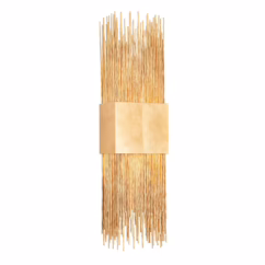 Sabine 2-Light Wall Sconce in Vintage Gold Leaf