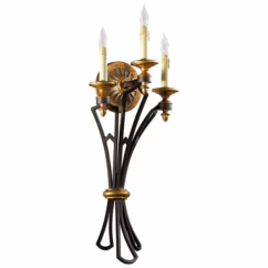 San Giorgio 3-Light 27" Wall Sconce in Oiled Bronze