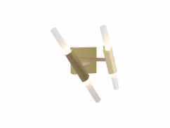 San Vicente 4-Light Wall Sconce in Brushed Brass