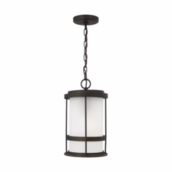 Sea Gull Wilburn Outdoor Hanging Light in Antique Bronze - 6290901-71