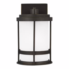 Sea Gull Wilburn Outdoor Wall Light in Antique Bronze - 8590901D-71