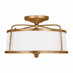 Stonington 2-Light Ceiling Light in Antique Gild by Chapman & Myers