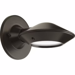 Strata LED 1-Light LED Wall Lantern in Antique Bronze