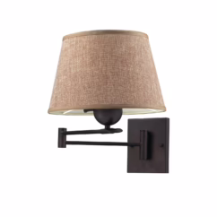 Swingarms 1-Light Wall Sconce in Aged Bronze