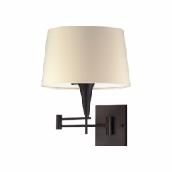 Swingarms 1-Light Wall Sconce in Aged Bronze