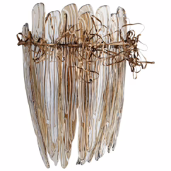 Thetis 16.75" 2-Light Wall Sconce in Chrome/Copper