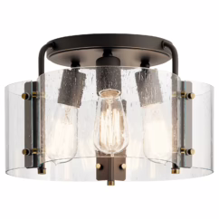 Thoreau 3-Light 14" Ceiling Light in Olde Bronze