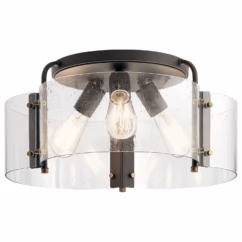 Thoreau 3-Light 18" Ceiling Light in Olde Bronze