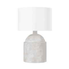 Torrance One-Light Table Lamp in Ceramic Weathered Grey