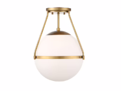 Trade Winds Hammond Ceiling Light in Natural Brass - TW80059-NB