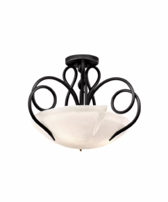 Tribecca 3-Light Ceiling Light in Tortoise Shell