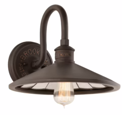 Troy Brooklyn 12" Wall Sconce in Brooklyn Bronze