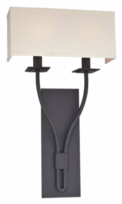 Troy Palladium 2-Light 21" Wall Sconce in Federal Bronze