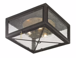 Troy Randolph 3-Light 13" Ceiling Light in Vintage Bronze