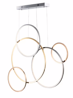 Union 5-Light LED Pendant in Multi-Plated