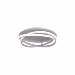 Veloce 1-Light LED Flush Mount Ceiling Light in Titanium