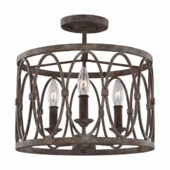 Visual Comfort Studio Patrice 3-Light Ceiling Light in Deep Abyss by Sean Lavin
