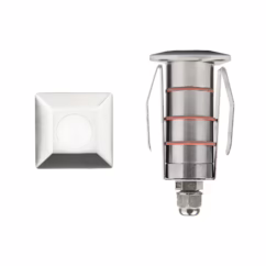 WAC 1" Inground LED 12V Round Indicator Light in Stainless Steel - 1051-27SS
