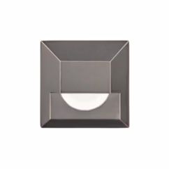 WAC LED 12V Square Step and Wall Light in Bronzed Stainless Steel - 2061-27BS