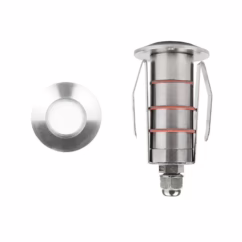 WAC Lighting 1-Light LED 1" 12V Indicator Light in Stainless Steel - 1021-30SS