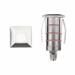 WAC Lighting 1-Light LED 1" 12V Indicator Light in Stainless Steel - 1051-30SS