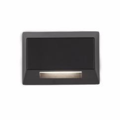 WAC Lighting 1-Light LED 12V Rectangular Deck and Patio Light in Black - 3031-27BK
