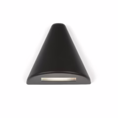 WAC Lighting 1-Light LED 12V Triangle Deck and Patio Light in Black - 3021-30BK