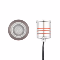 WAC Lighting 1-Light LED 2" 12V Indicator Light in Brass - 2012-30BS