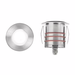 WAC Lighting 1-Light LED 2" 12V Indicator Light in Stainless Steel - 2021-30SS