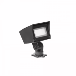 WAC Wall Wash 2700/3000K 5" Flood Light in Bronze on Aluminum