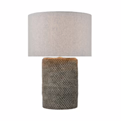 Wefen 1-Light Table Lamp in Gray