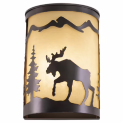 Yellowstone 1-Light Wall Sconce in Burnished Bronze