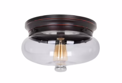 Yorktown 13" Ceiling Light in Oiled Bronze Gilded
