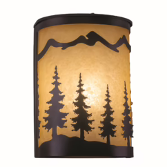 Yosemite 1-Light Wall Sconce in Burnished Bronze