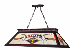 Z-Lite Tiffany Billiard 4-Light Linear Pendant Light In Matte Black