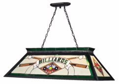 Z-Lite Tiffany Billiard 4-Light Linear Pendant Light In Matte Black
