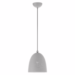 Arlington 1-Light Pendant in Nordic Gray w with Brushed Nickels