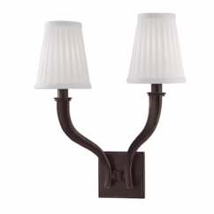 Hildreth 2-Light 17" Wall Sconce in Old Bronze