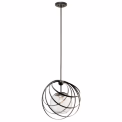 Kerti 18" 1-Light Pendant in Olde Bronze