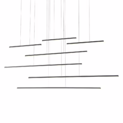 Kuzco Chute Motion LED Pendant Light in Black