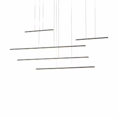 Kuzco Chute Motion LED Pendant Light in Black