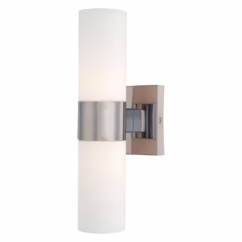 2-Light 14" Wall Sconce in Brushed Nickel