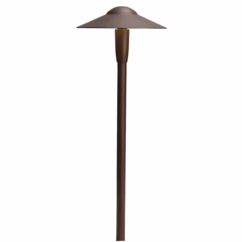 22" 2700K LED Dome Path in Textured Architectural Bronze