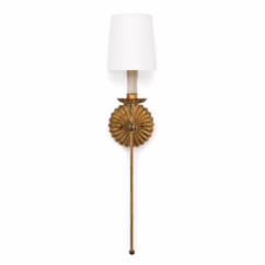 Antique Gold Leaf Wall Sconce from the Clove Collection