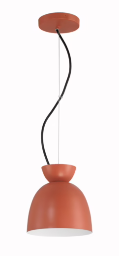 Baked Clay One Light Mini Pendant from the Ventura Dome Collection