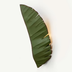 Banana Leaf Three Light Wall Sconce from the Banana Leaf Collection