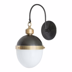 Blackened Brass Wall Sconce from the Otis Collection